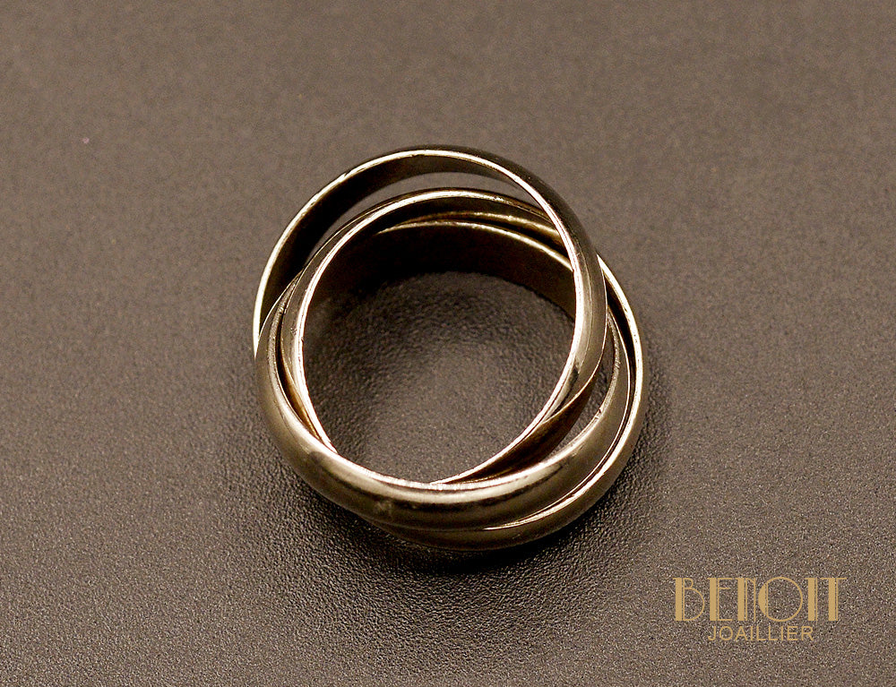 Bague Cartier "Trinity" Or Blanc - Image 4