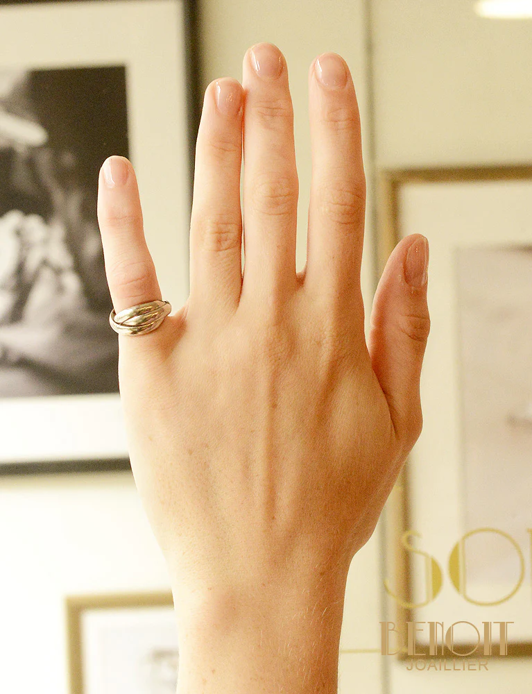 Bague Cartier "Trinity" Or Blanc - Image 5