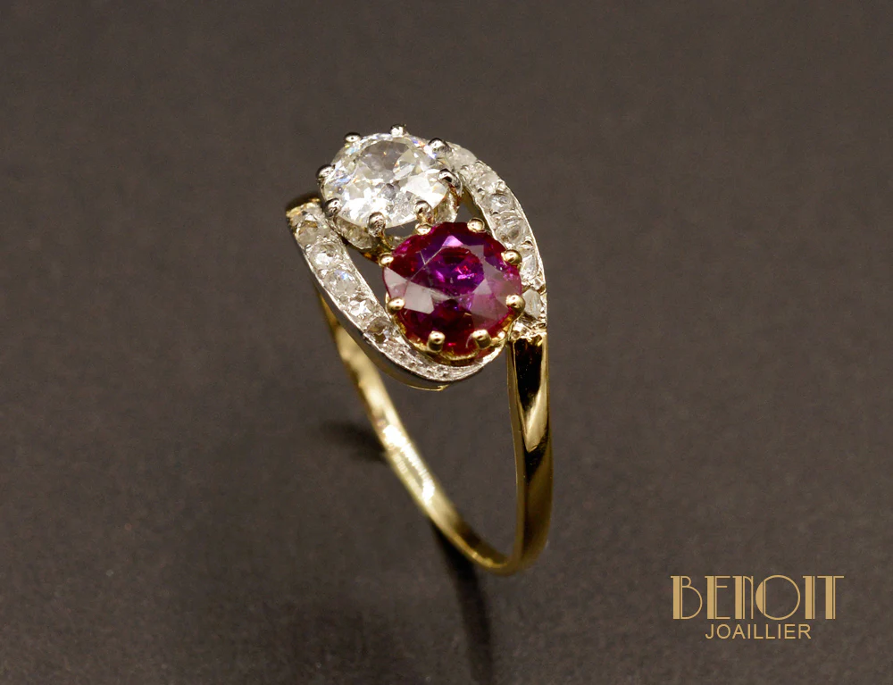 Toi et Moi Rubis et Diamant - Image 3