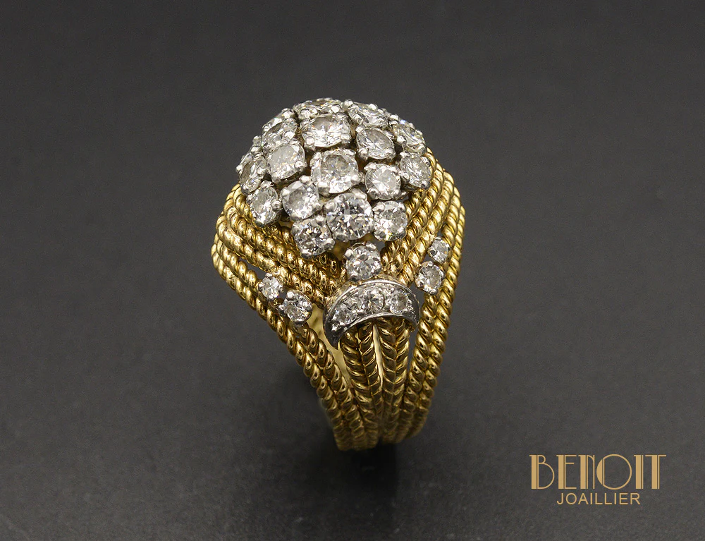Bague Cocktail 1950 - Image 3
