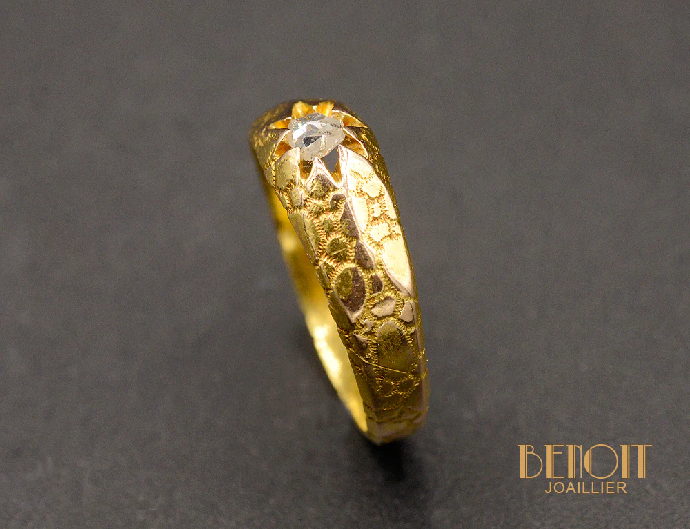 Solitaire Diamant taille Rose - Image 3