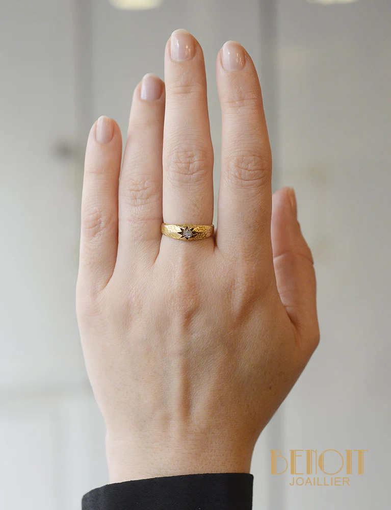 Solitaire Diamant taille Rose - Image 5