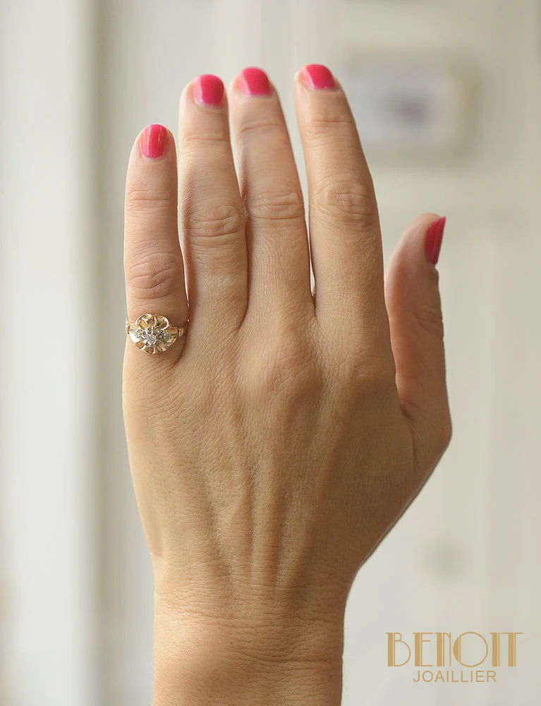 Bague Volutes Diamants - Image 5