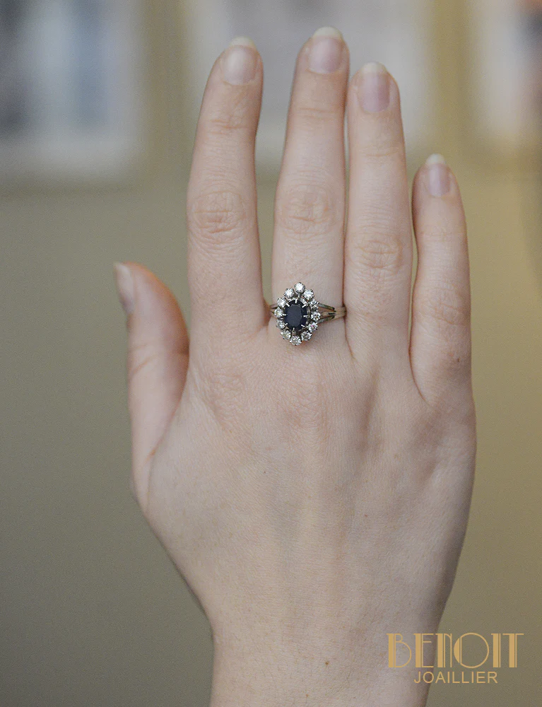 Marquise Saphir et Diamants - Image 9