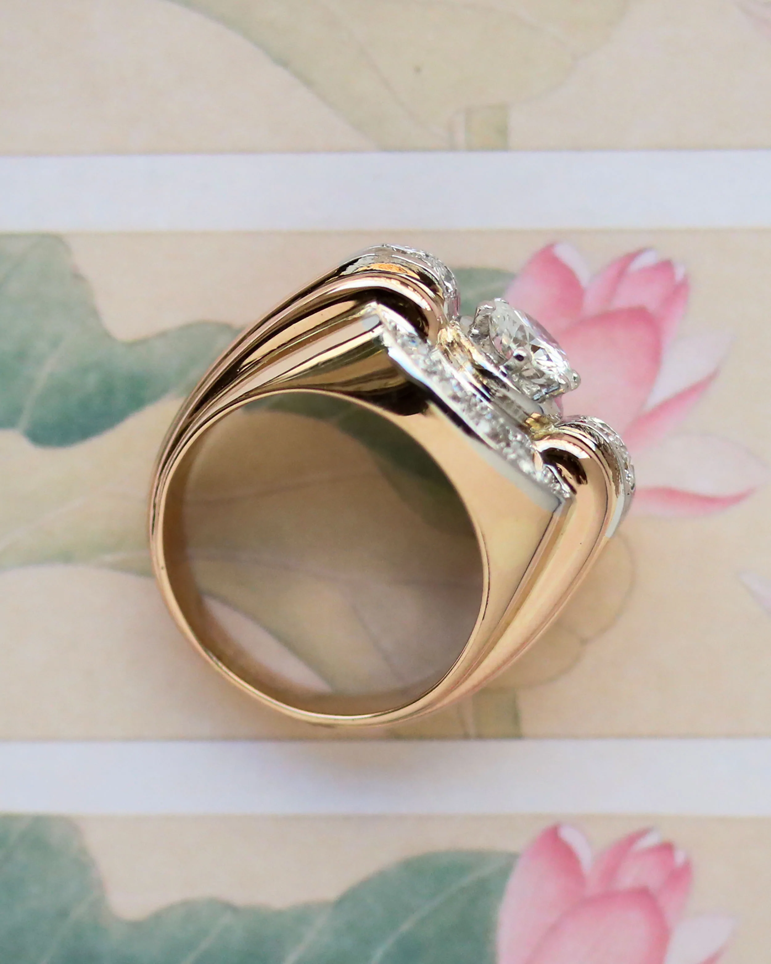 Bague Tank Diamants Or rose - Image 3