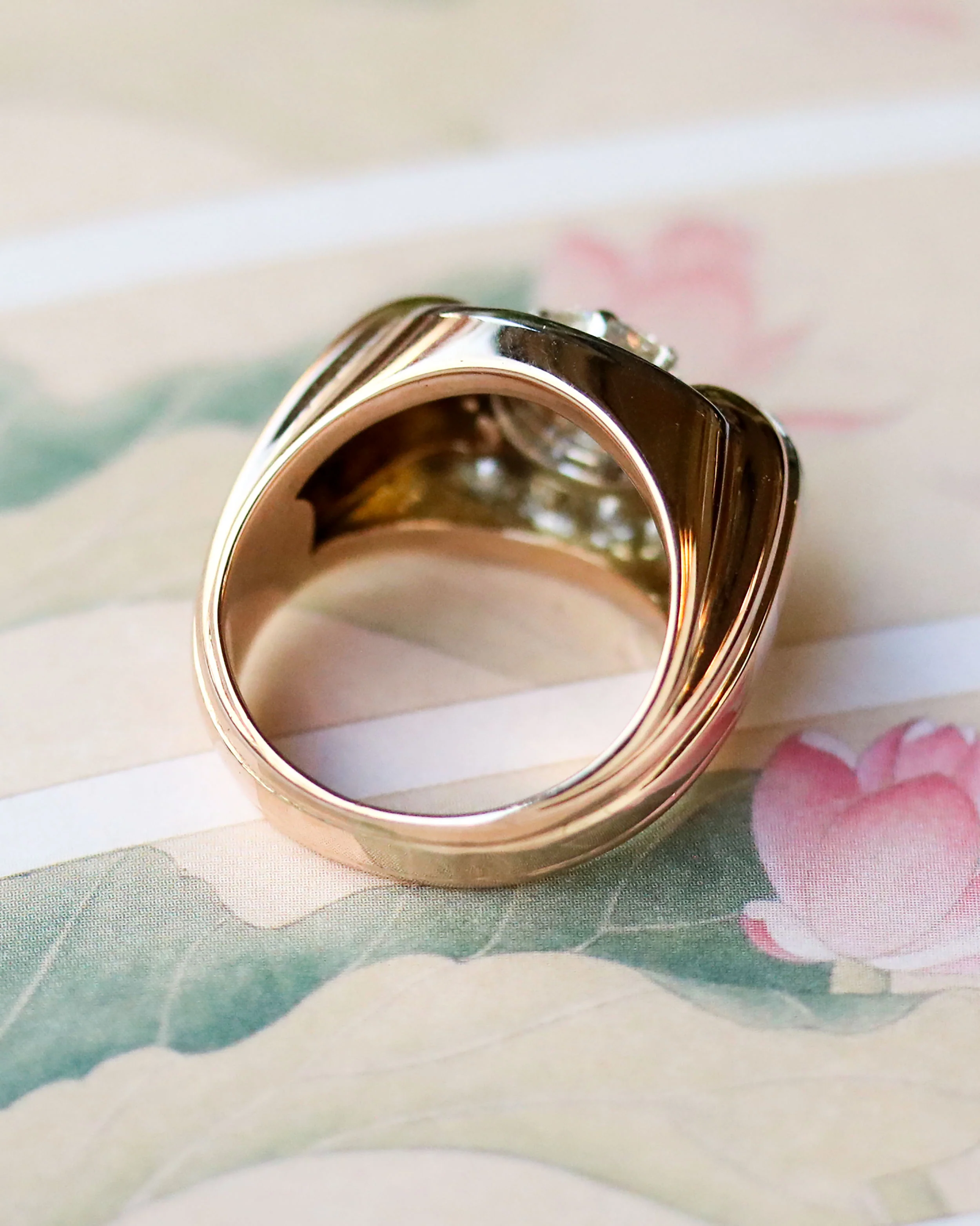 Bague Tank Diamants Or rose - Image 4