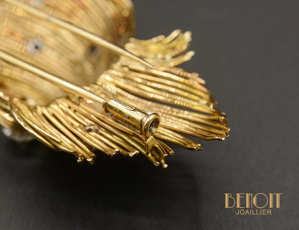 Broche 1950 Fils d'Or et Diamants - Image 4