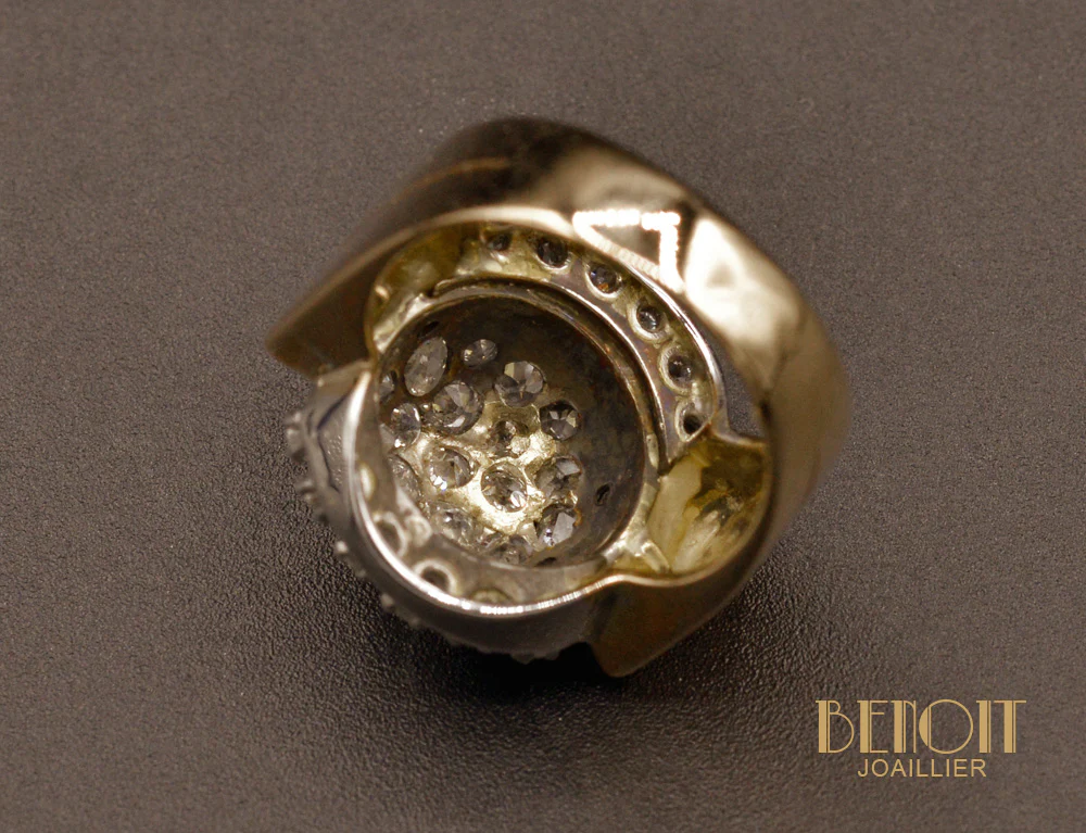 Bague Tank Or et Diamants - Image 5