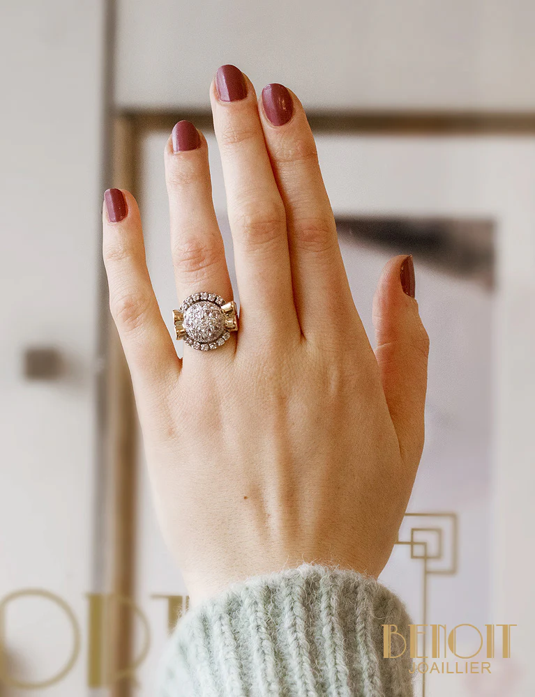 Bague Tank Or et Diamants - Image 6