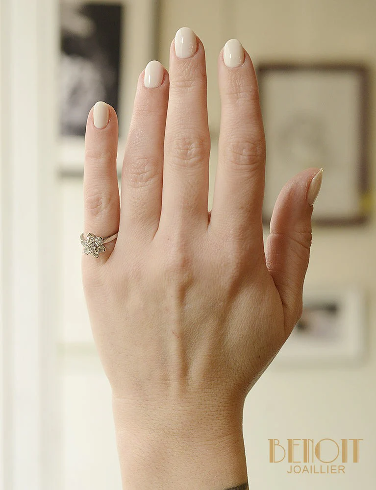 Bague Marguerite Diamant - Image 5