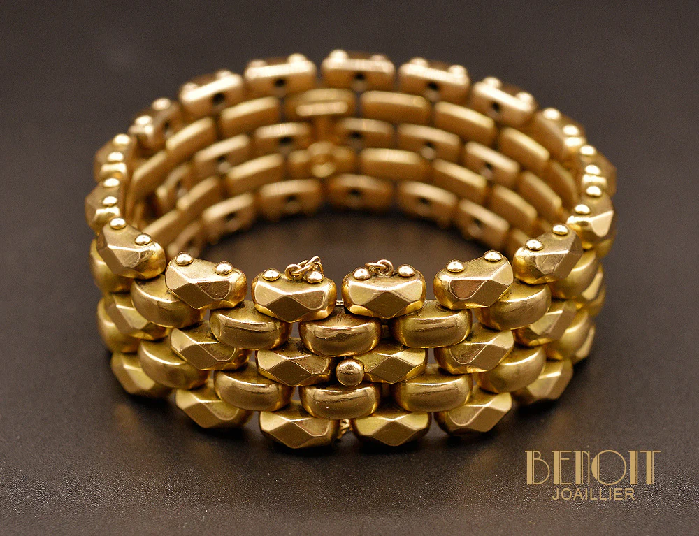 Bracelet Articulé en Or et Diamants - Image 2