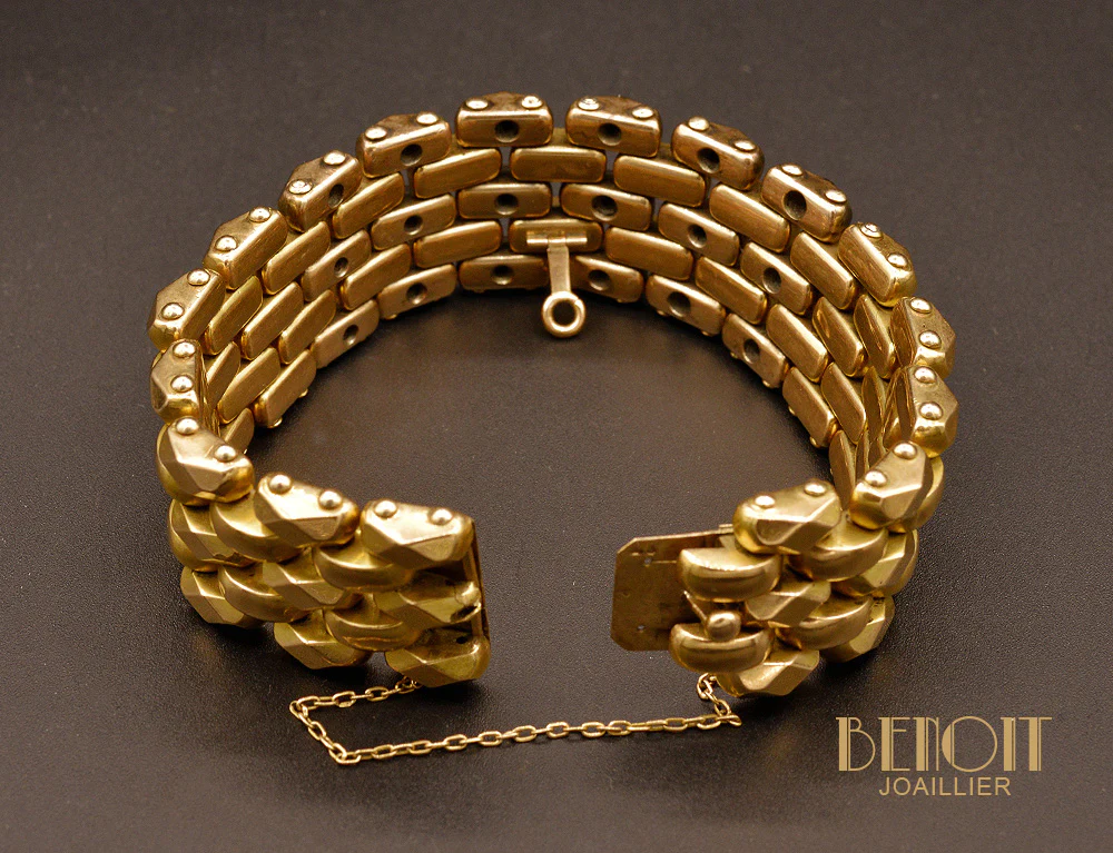 Bracelet Articulé en Or et Diamants - Image 4