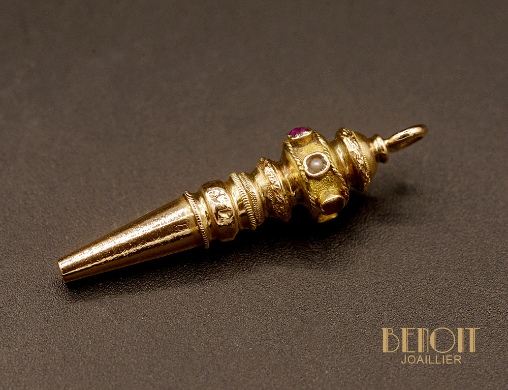 Pendentif "Les Recylés" Remontoir XIXe siècle - Image 2