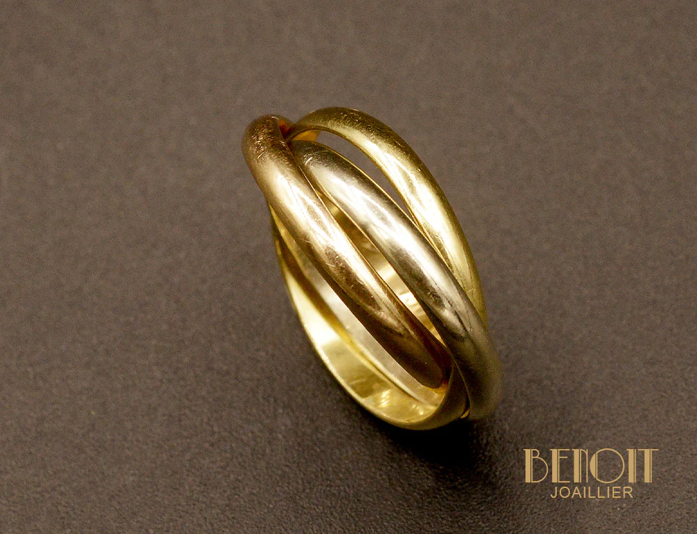 Bague "Trinity" Cartier 3 ors T52 - Image 3