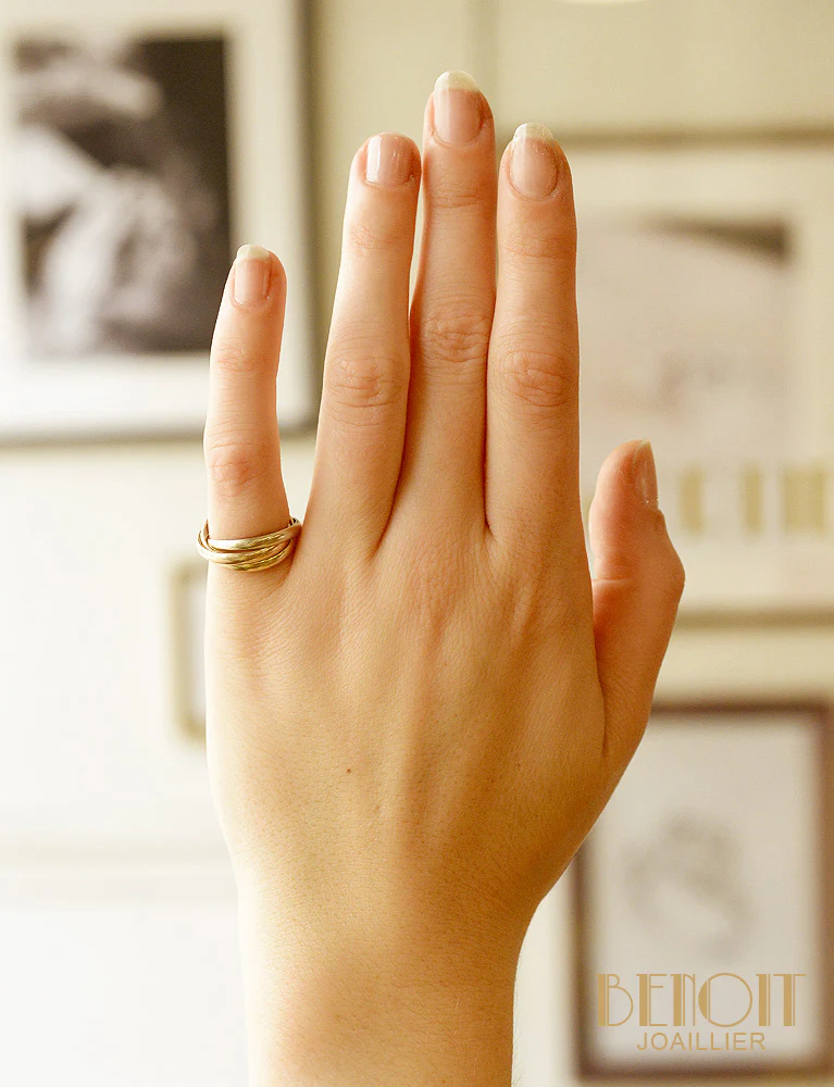 Bague "Trinity" Cartier 3 ors T52 - Image 5