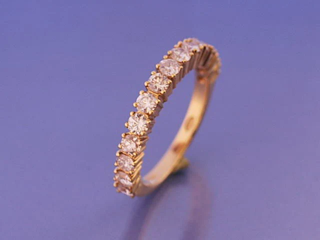 Alliance diamants or jaune 18k