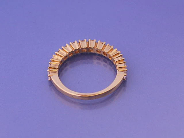 Alliance diamants or jaune 18k - Image 2