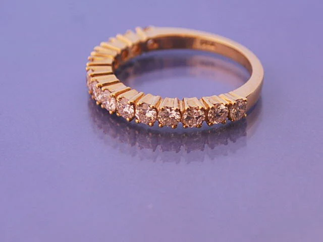 Alliance diamants or jaune 18k - Image 3