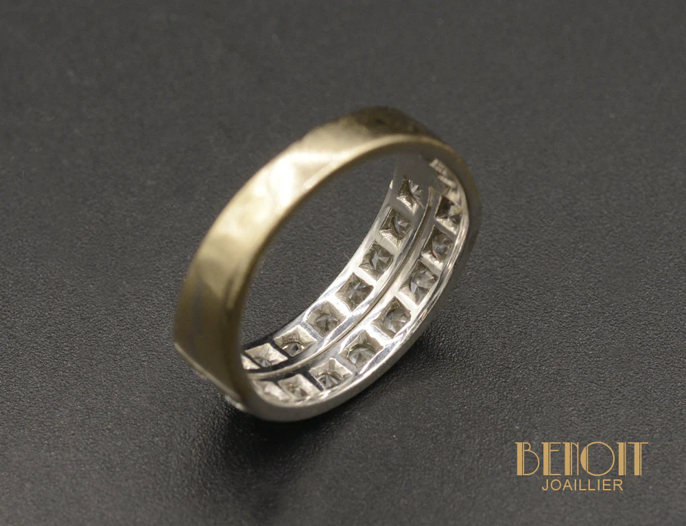 Demi Alliance Double Rang Diamants - Image 4