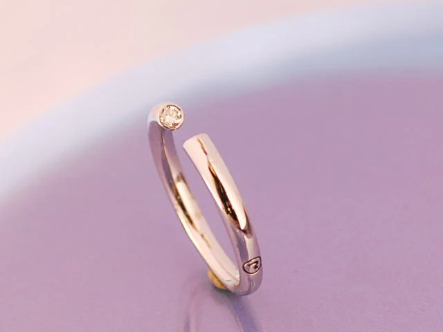 Alliance Or 18 carat et diamants - Image 2