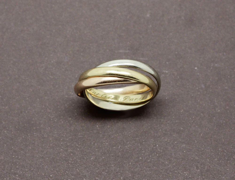 Alliance Trinity 3 Or Signée Cartier - Image 2