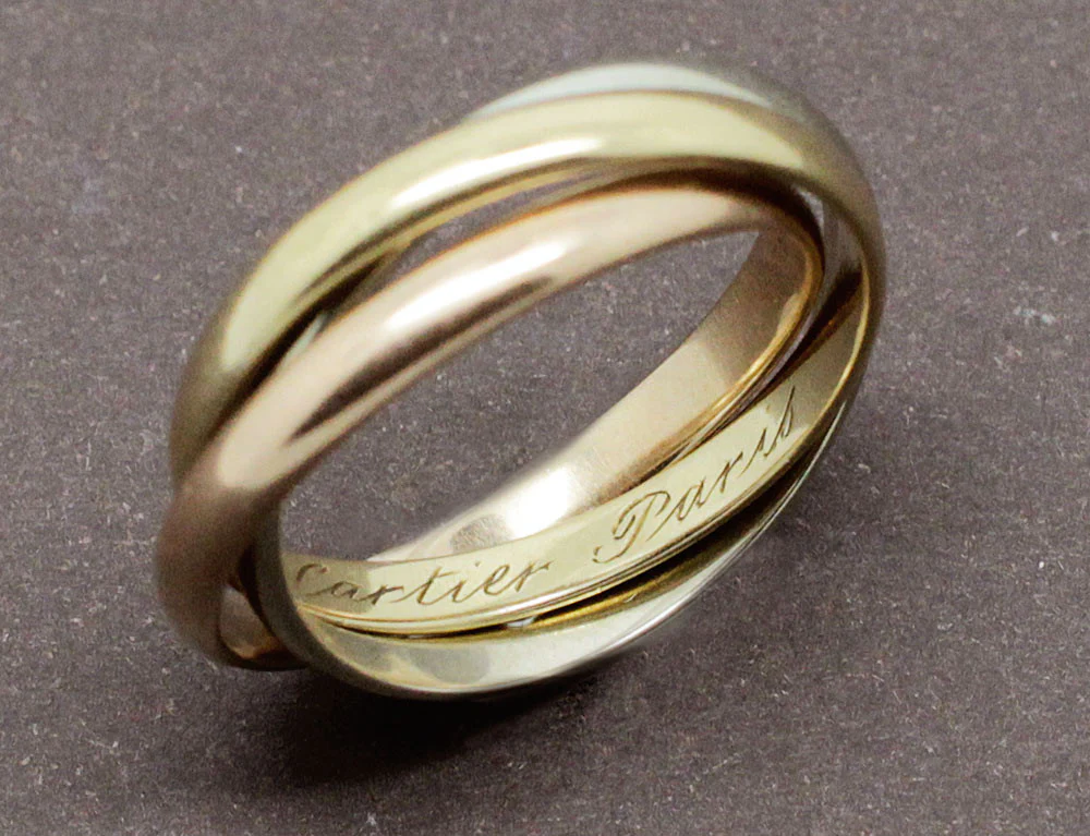 Alliance Trinity 3 Or Signée Cartier - Image 3