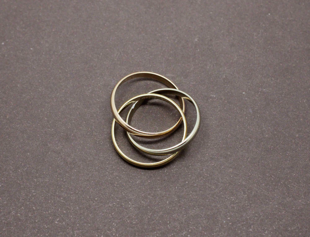Alliance Trinity 3 Or Signée Cartier - Image 4