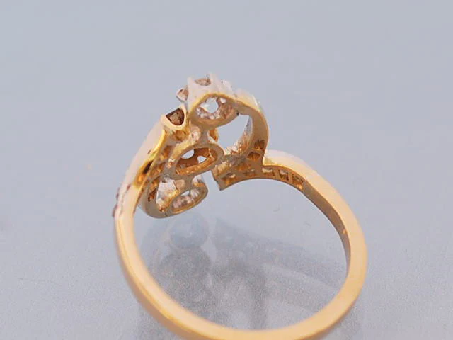 Bague 1900 diamants et or - Image 3
