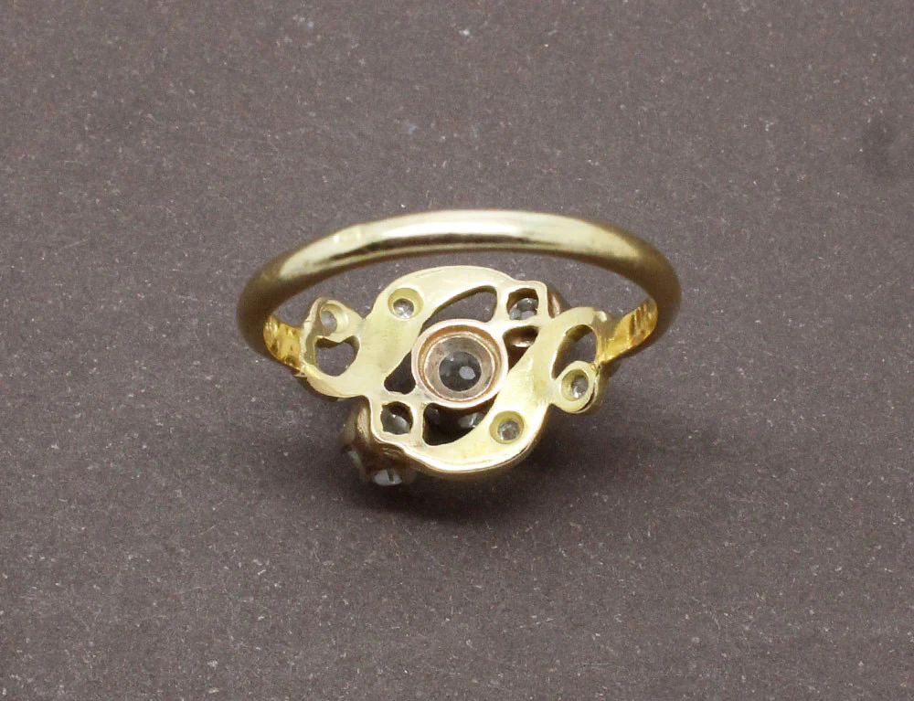 Bague 1900 Or et Diamants - Image 6