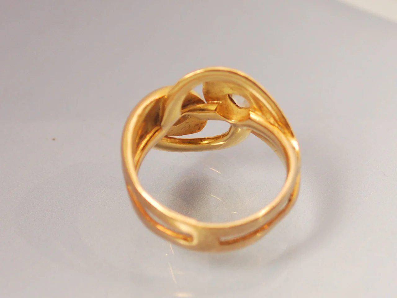Bague 1900 serpent or jaune et diamant - Image 3