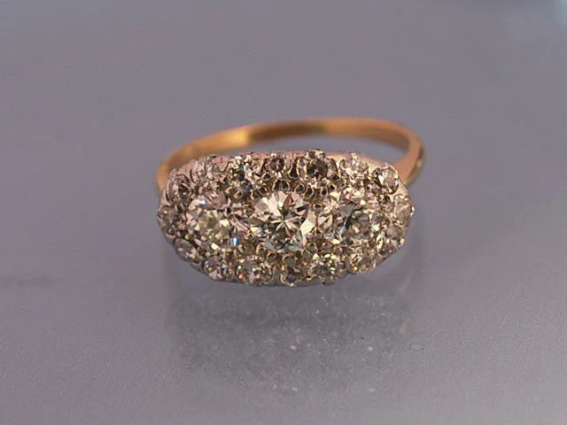 Bague 1930 or et diamants - Image 4