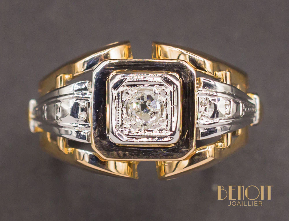 Bague Art Déco Diamant - Image 3