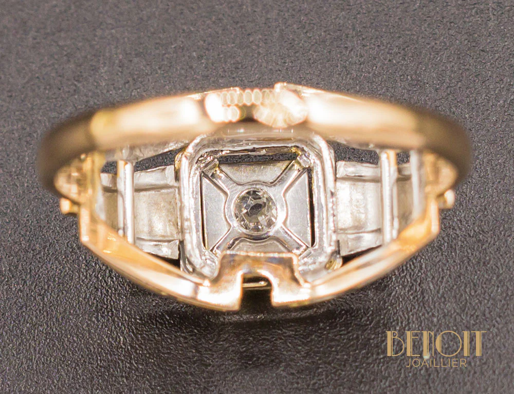 Bague Art Déco Diamant - Image 6