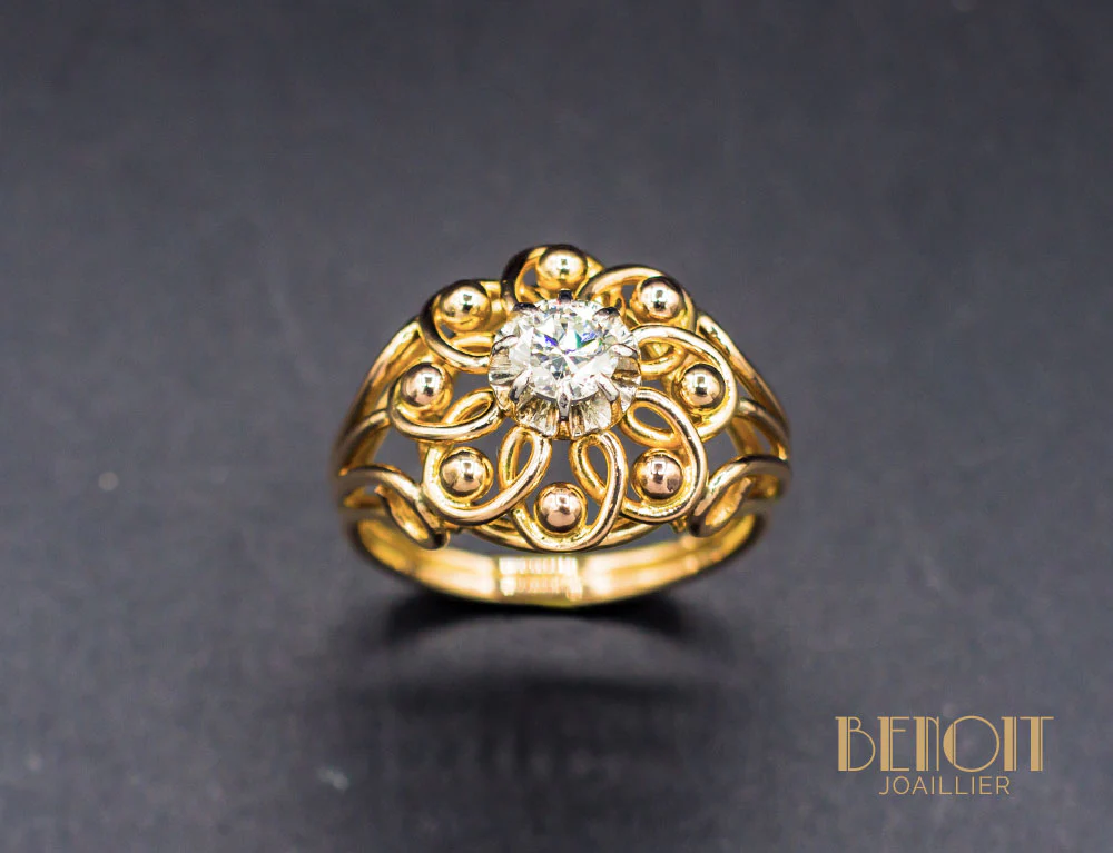 Bague 1950 Diamant - Image 2
