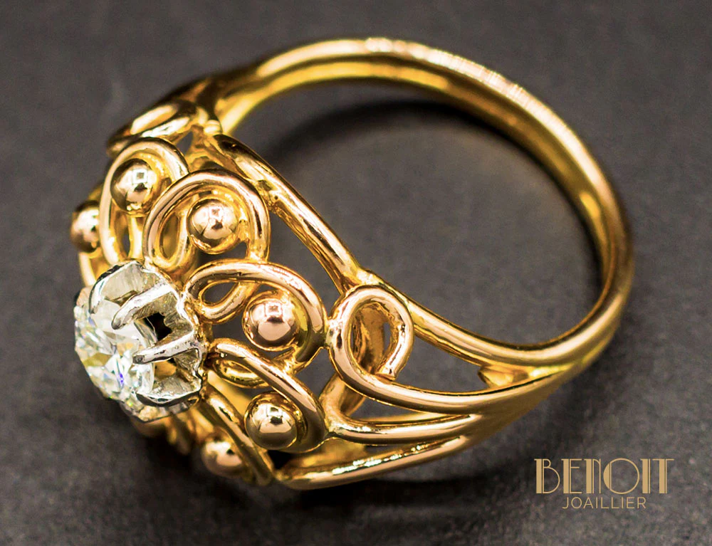 Bague 1950 Diamant - Image 4