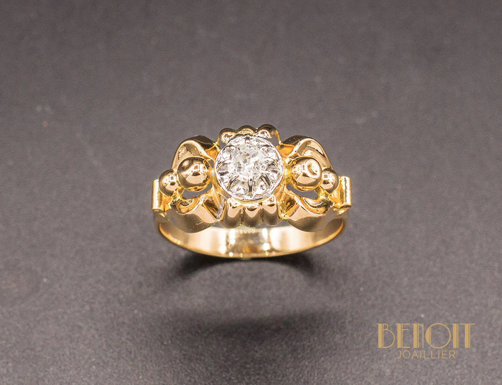 Bague 1950 Diamant - Image 2