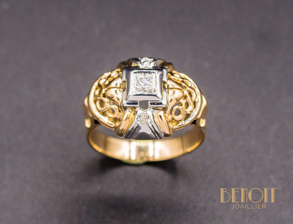 Bague 1950 Diamant - Image 2