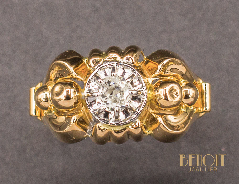 Bague 1950 Diamant - Image 3