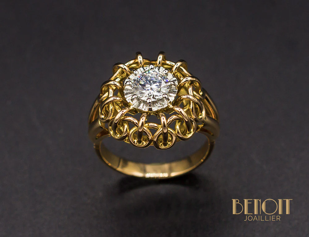 Bague 1950 Diamant - Image 2