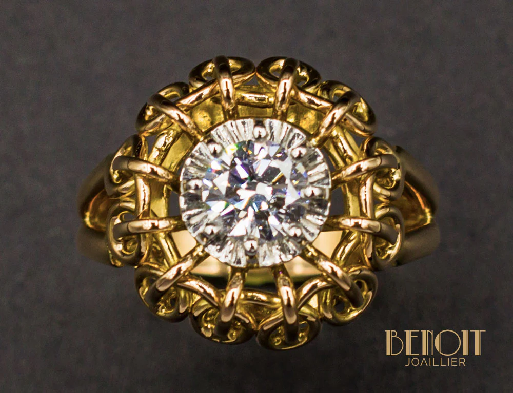 Bague 1950 Diamant - Image 3