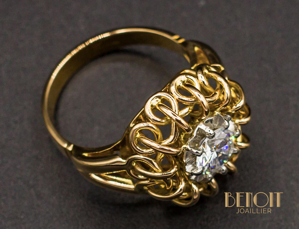 Bague 1950 Diamant - Image 4