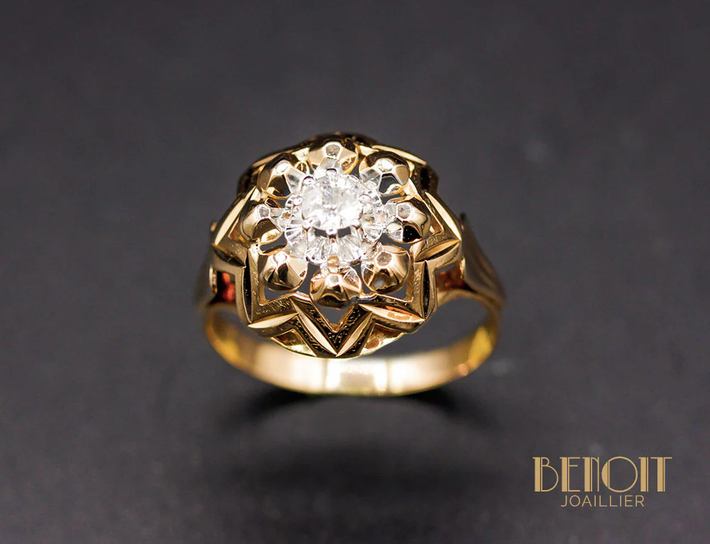 Bague 1950 Diamant - Image 2