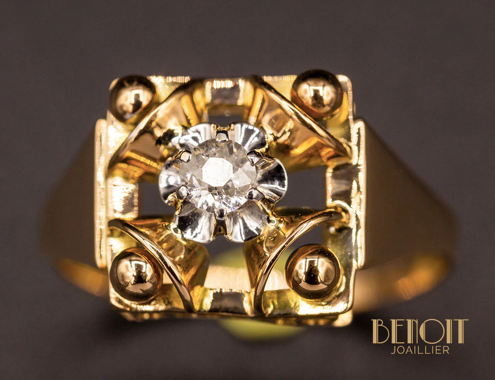 Bague 1950 Diamant - Image 3