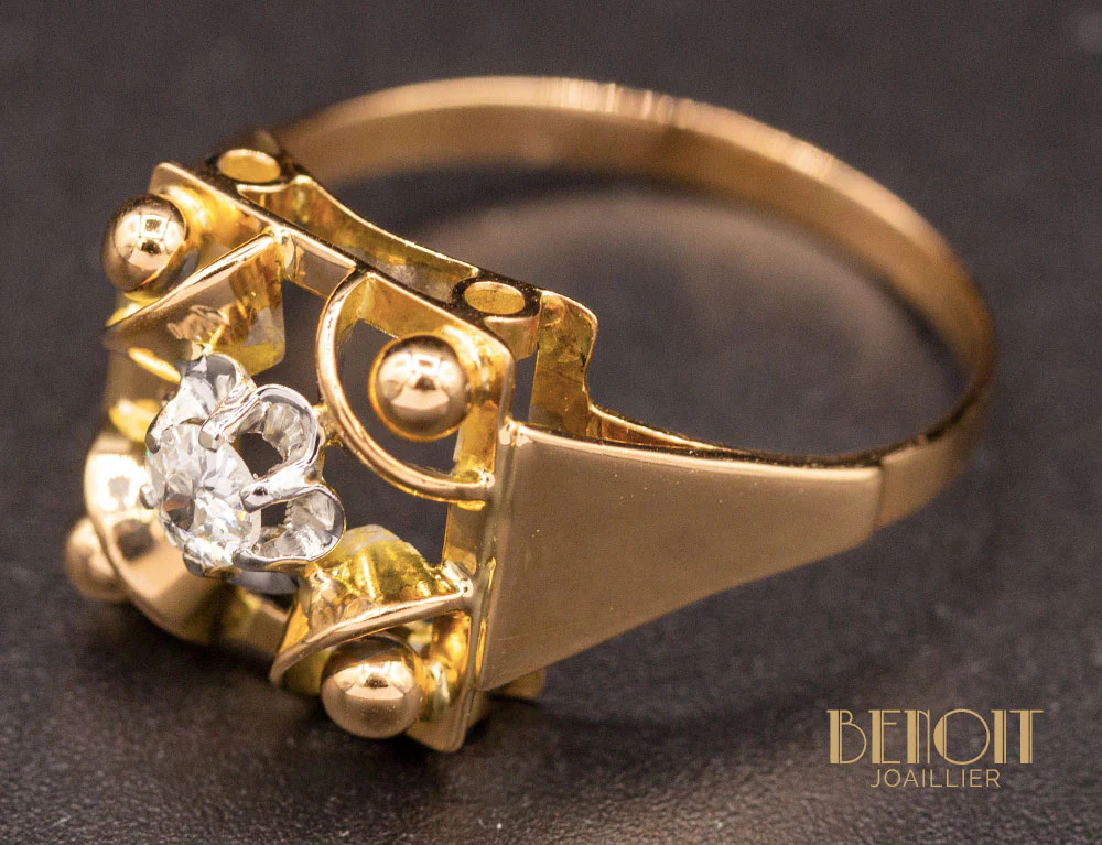 Bague 1950 Diamant - Image 4