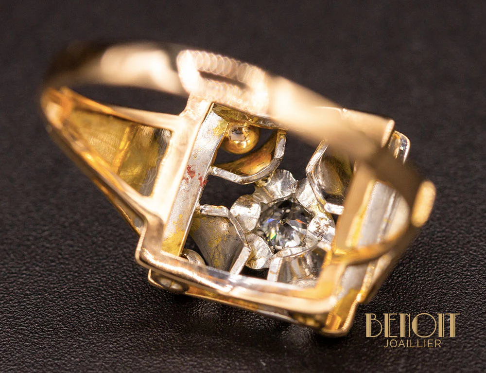 Bague 1950 Diamant - Image 7
