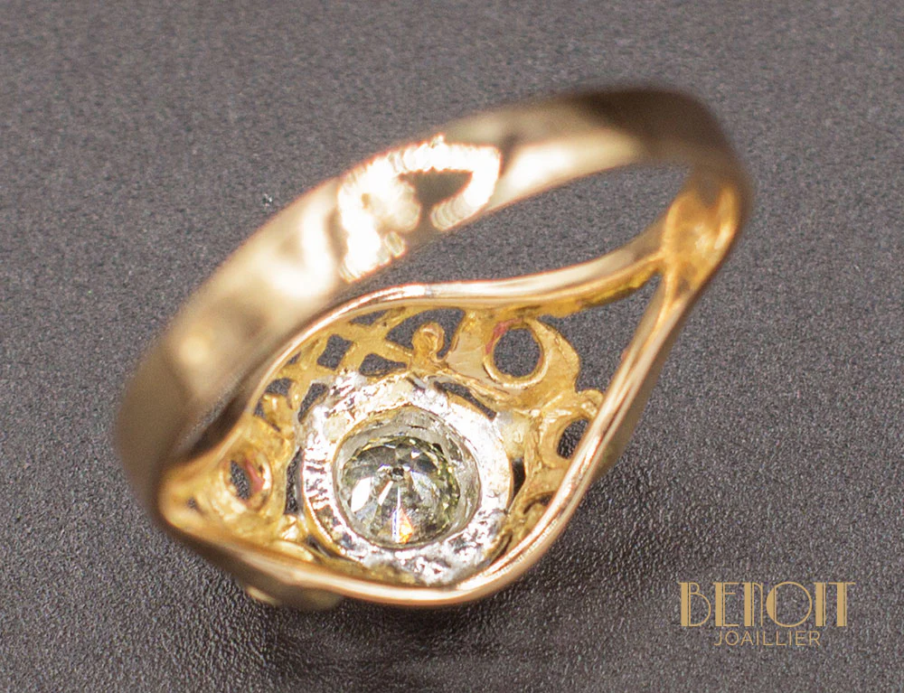 Bague 1950 Diamant Jaune - Image 6