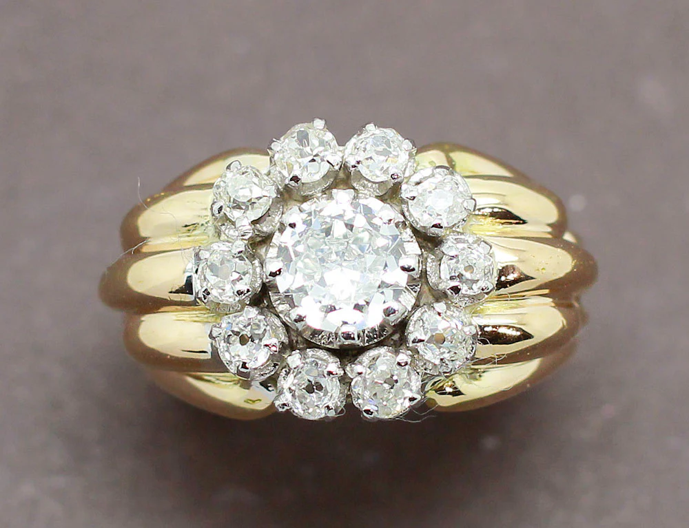 Bague 1950 Or et Diamants - Image 3