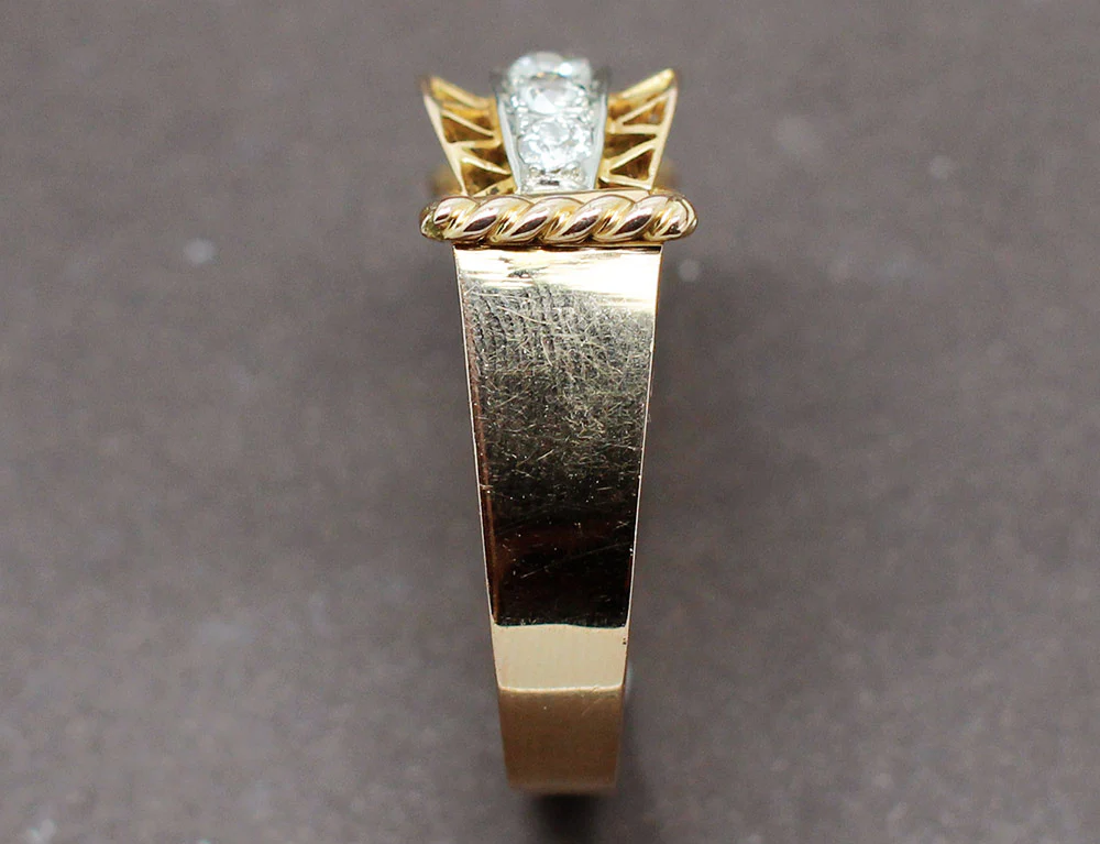 Bague 1950 Or et Diamants - Image 5