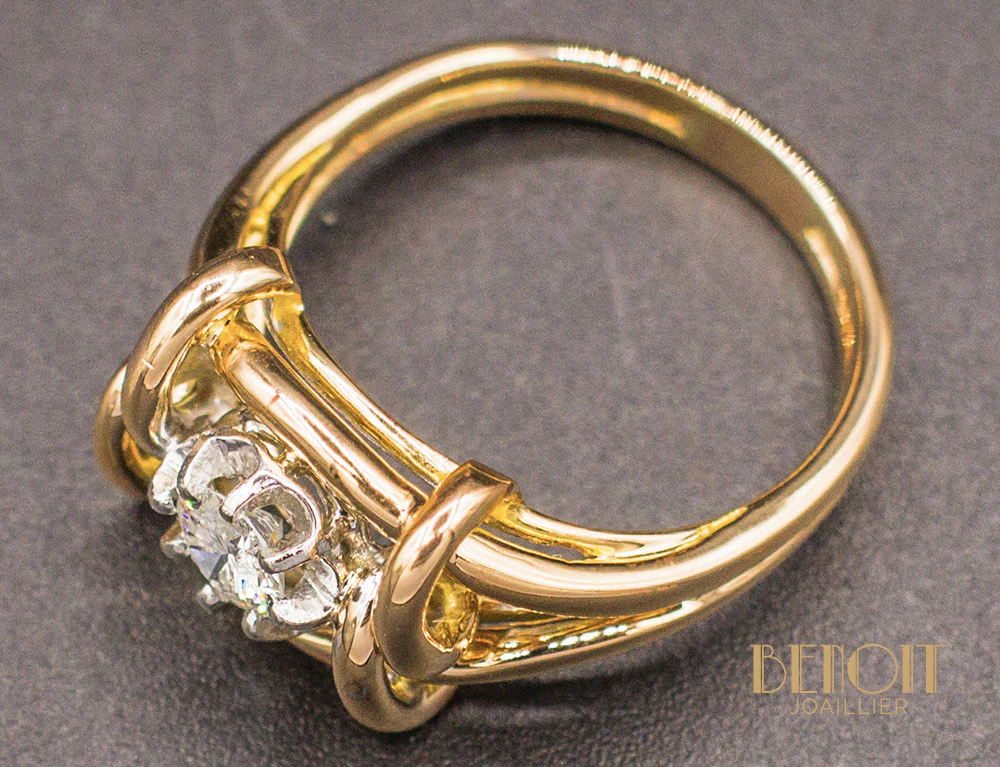 Bague 1950 Or et Diamants - Image 5