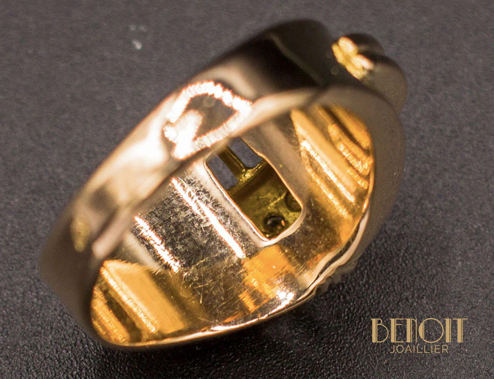 Bague 1950 Or Rose Diamants - Image 7